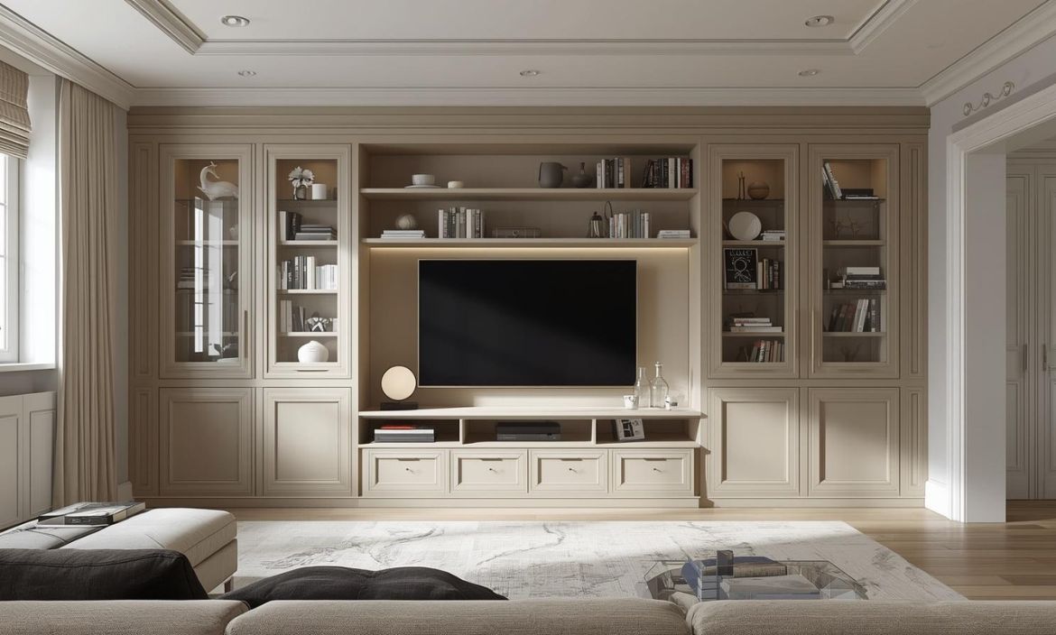 Modern UK living room with bespoke