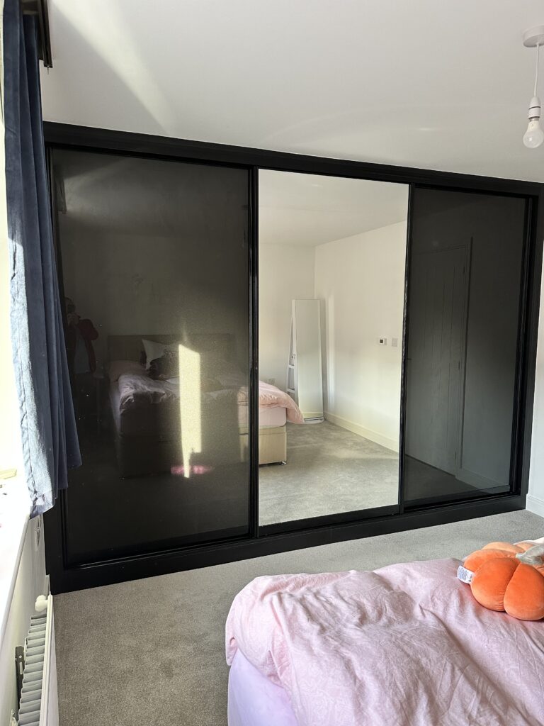 Completed sliding door fitted furniture project by Furnitureistic